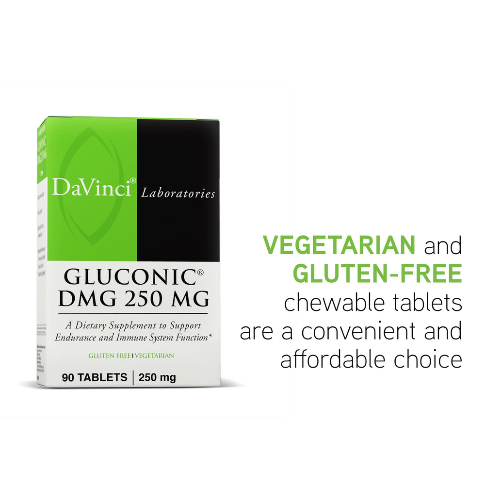 Dosage and usage illustration for Gluconic DMG 250mg