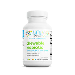 DAVINCI Kidbiotic chewable tablets in tropical fruit flavor