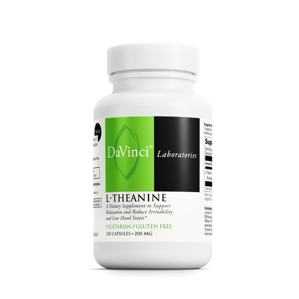 DaVinci Labs L-Theanine 120-vegetarian capsules bottle