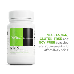 Nutrition panel showing ADK vitamins per serving