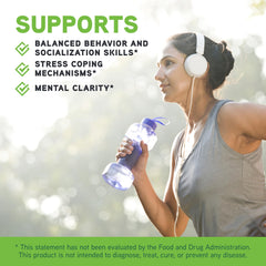 Black cherry flavor label for Behavior Balance DMG Liquid