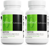 DAVINCI Labs Biotin bottle with label, pack 2 – 60 capsules