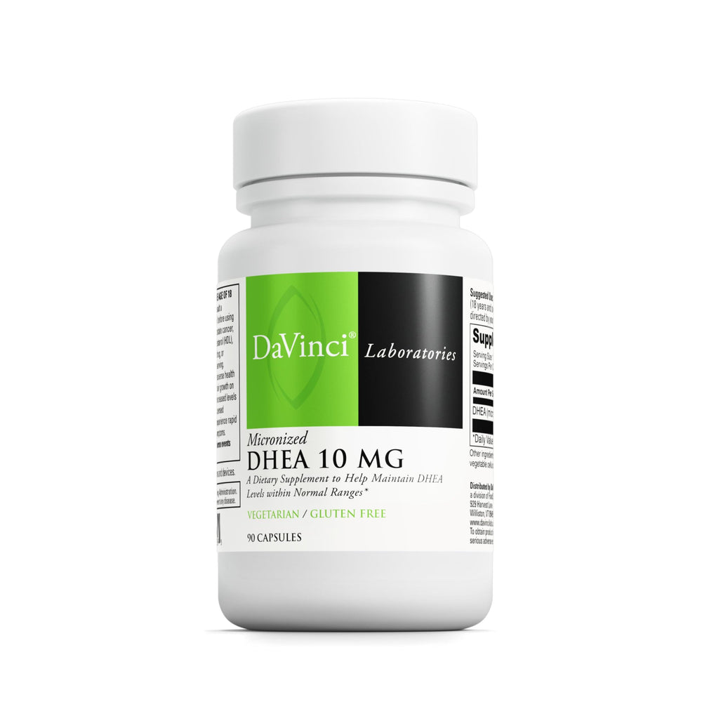 DaVinci Labs DHEA 10mg bottle label