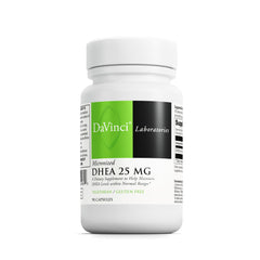 Bottle of DAVINCI Labs DHEA 25 mg