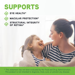 Graphic showing key ingredients including lutein and lycopene