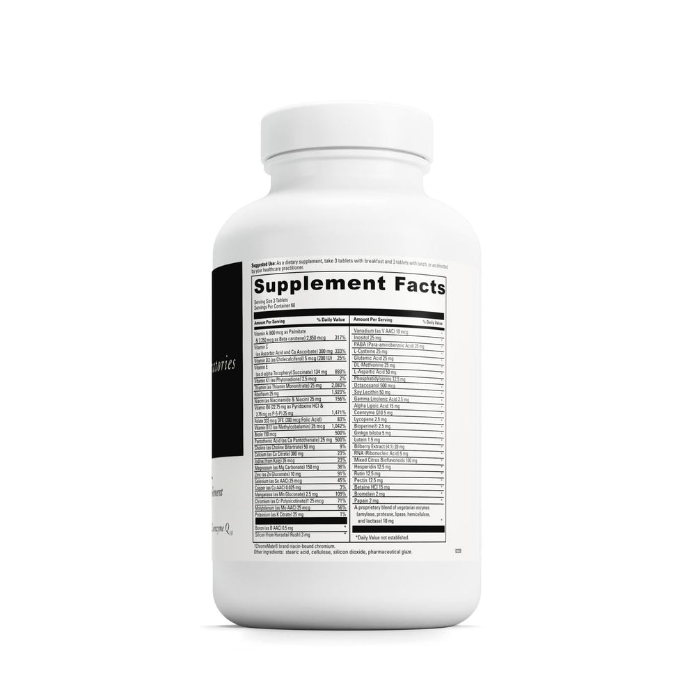 Spectra Senior bottle front view showing 180 capsules