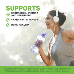 Graphic illustrating bone health support for women