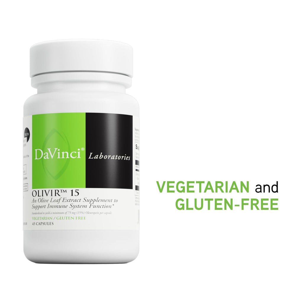DaVinci Labs heritage and olive leaf extract branding