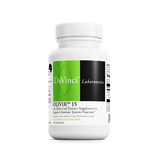 Davinci Olivir olive leaf extract capsules 500mg with 15% Oleuropein