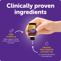 Allergen-friendly, preservative-free liquid vitamin D for kids