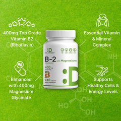 Non-GMO vitamin B2 with glycinate ingredients label