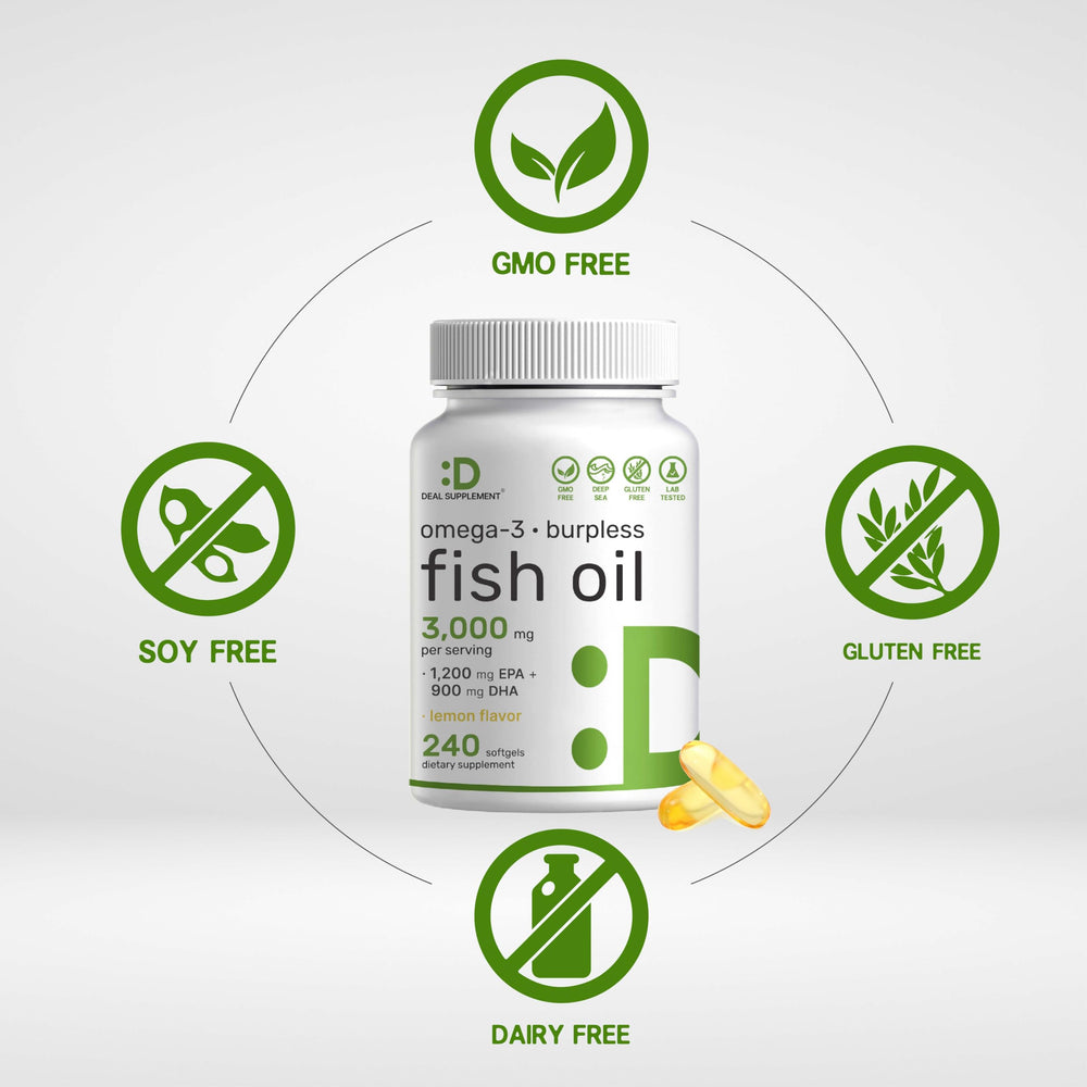 Wild-caught omega-3 fish oil from deep ocean waters