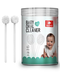 Dearlomum 32PCS Baby Tongue Cleaner package and components