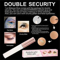DECOYARDOO chunky glitter 15g adds bright glow to skin