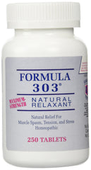 Dee Cee Laboratories Formula 303 bottle front for natural relaxation