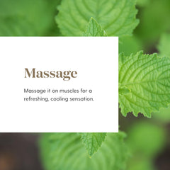 Cooling sensation imagery for Deep Relief 5 ml after workout