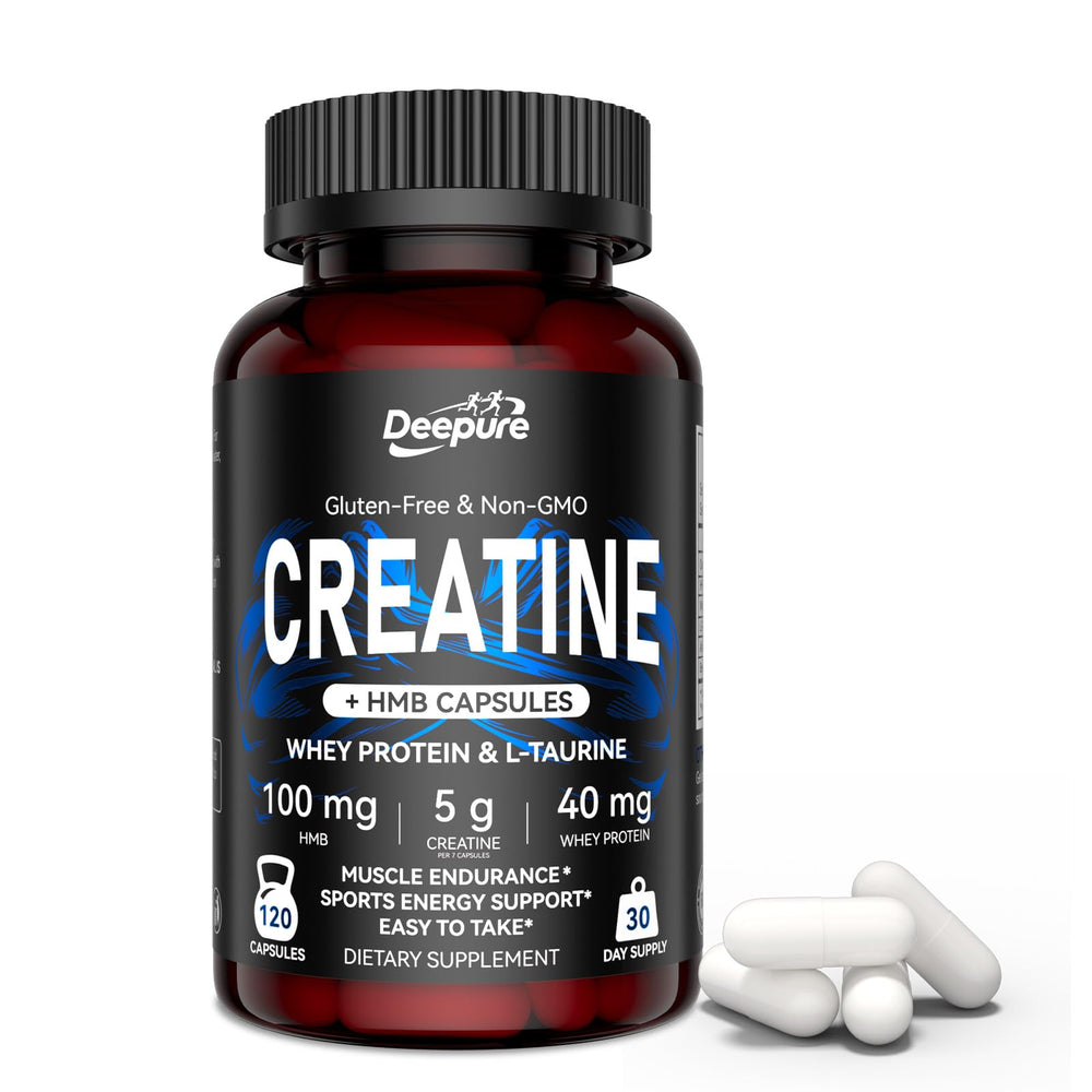 Deepure Creatine Micronized Monohydrate bottle with label