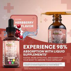 Herbal tinctures and oils arranged to illustrate gut health wellness