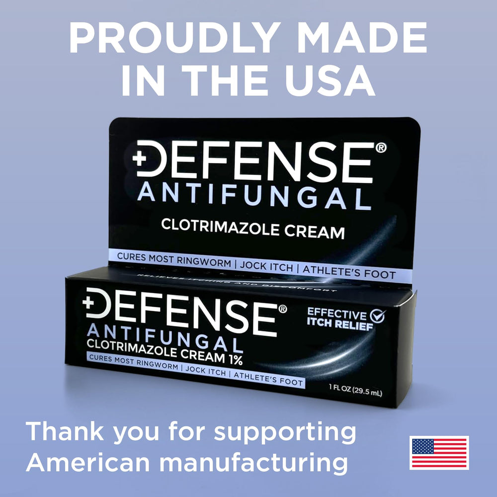 Defense Clotrimazole cream being applied to skin on foot