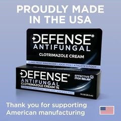 Defense Clotrimazole cream being applied to skin on foot