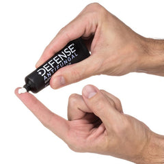 Defense Clotrimazole cream close-up texture on skin