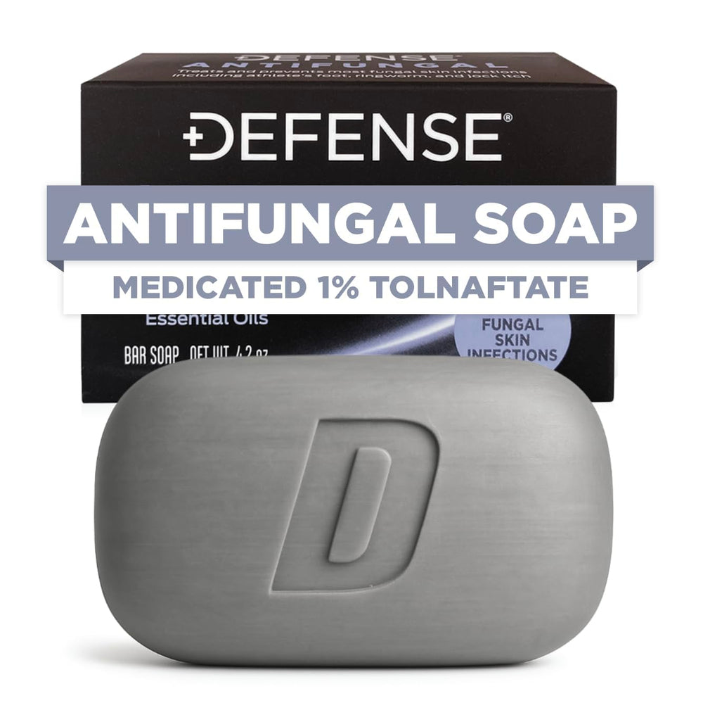 Defense Soap antifungal bar product shot for daily cleansing against skin infections