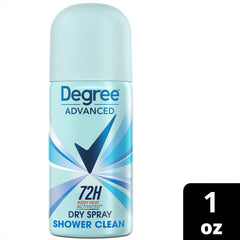 Degree Advanced 1oz travel size ideal for bags and carry-ons