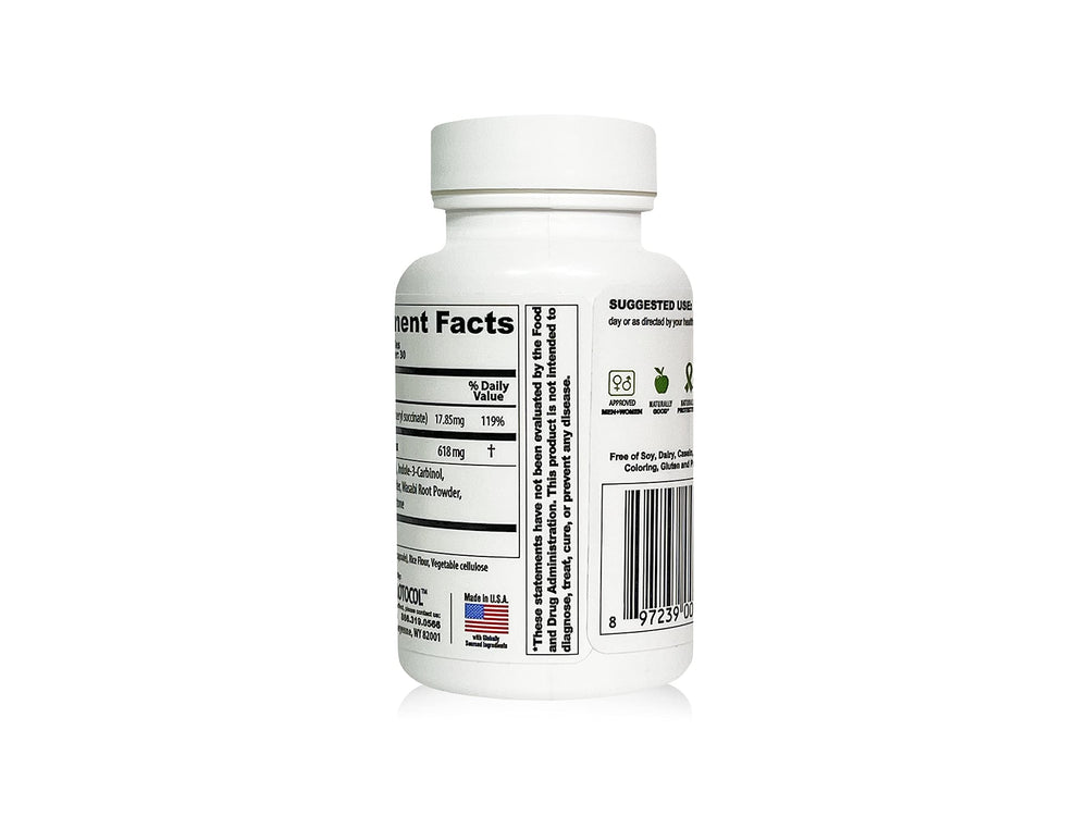 Capsules in hand show portable supplementation with Estroblock Pro.