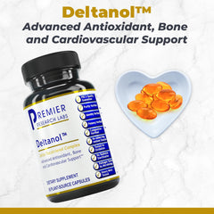 Back label and supplement facts of Deltanol Tocotrienols bottle