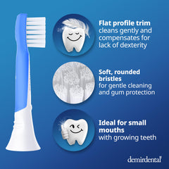 Philips Sonicare compatible brush heads for kids – dark blue