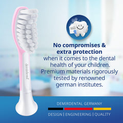 Orange Demirdental Kids toothbrush head for Philips Sonicare Kids (ages 7-10)