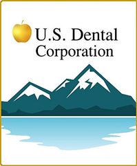 Denture soaking in Sparkle-Dent cleaner for 15-minute deep cleaning