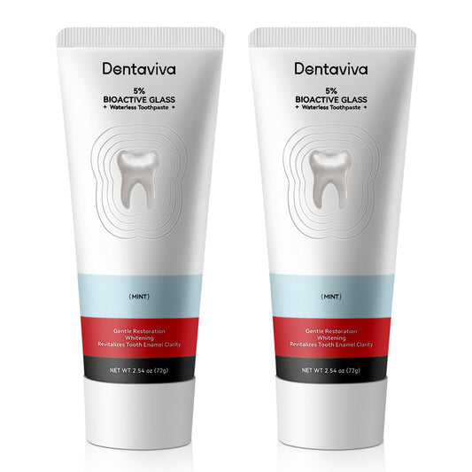 Front view of DentaViva Total Restorative Toothpaste Pack (2 x 2.54 oz)