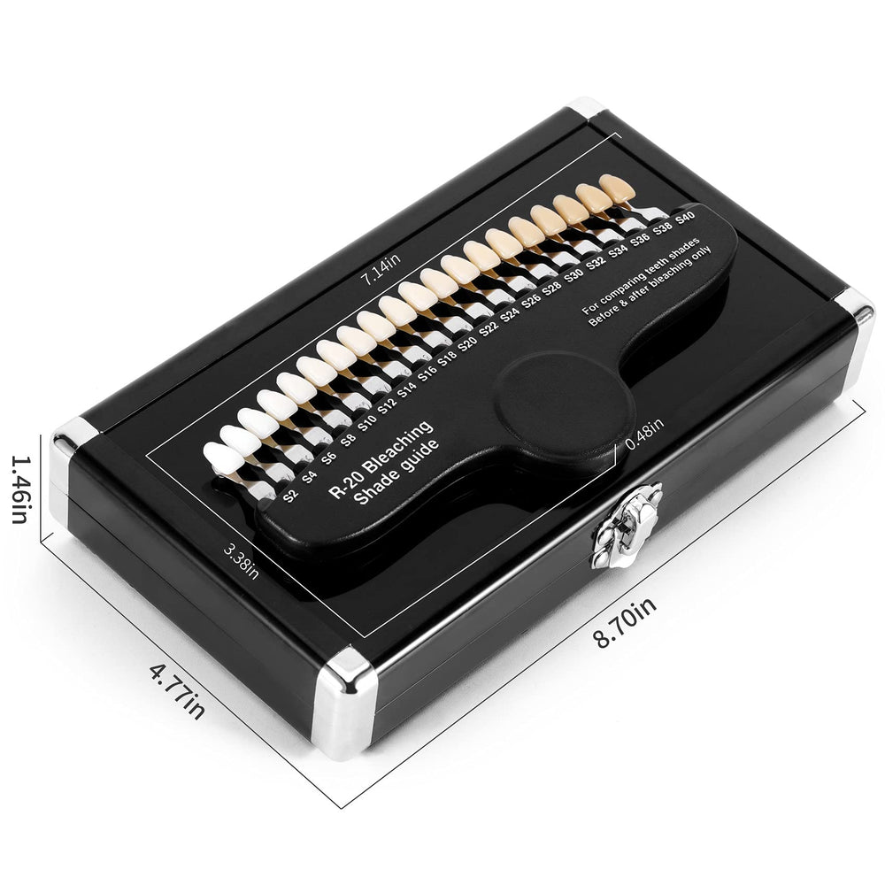 Full set of 20 shade colors for teeth whitening