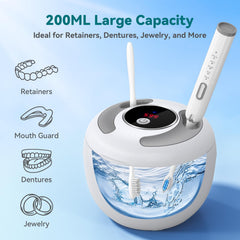 Included accessories: tweezers and cleaning basket