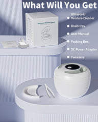 Portable white retainer cleaner suitable for travel