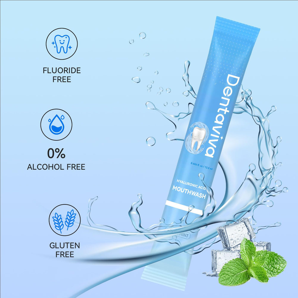Hylauronic acid hydration concept for DentaViva strips