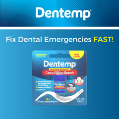 Dentemp maximum-strength formula close-up