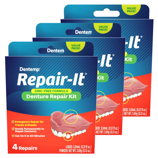 Dentemp Repair Kit - Repair-It Advanced Formula packaging (2 Pack, 12 Count)