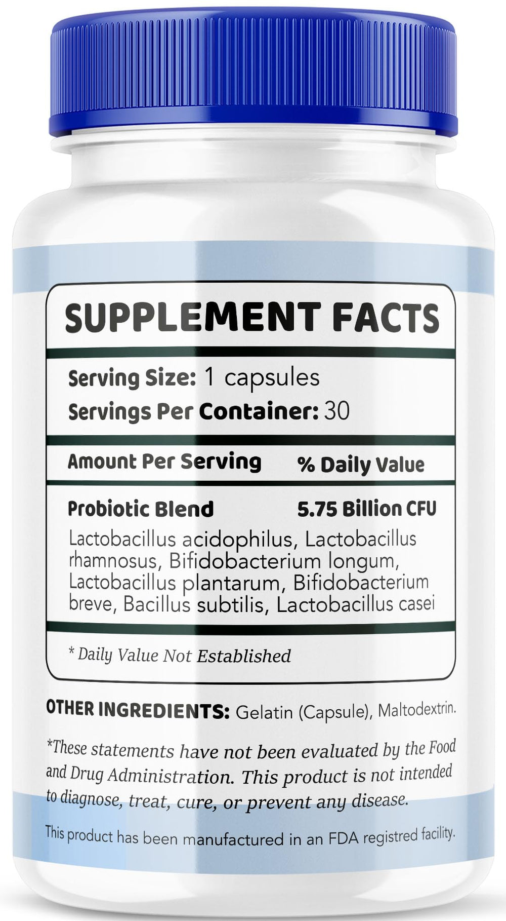 Dentpure Probiotics packaging with capsules