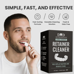 Safe for metal, plastic and acrylic dental appliances