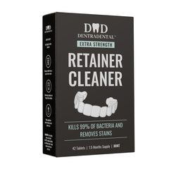 DENTRA DENTAL 42-count packaging for cleaning tablets