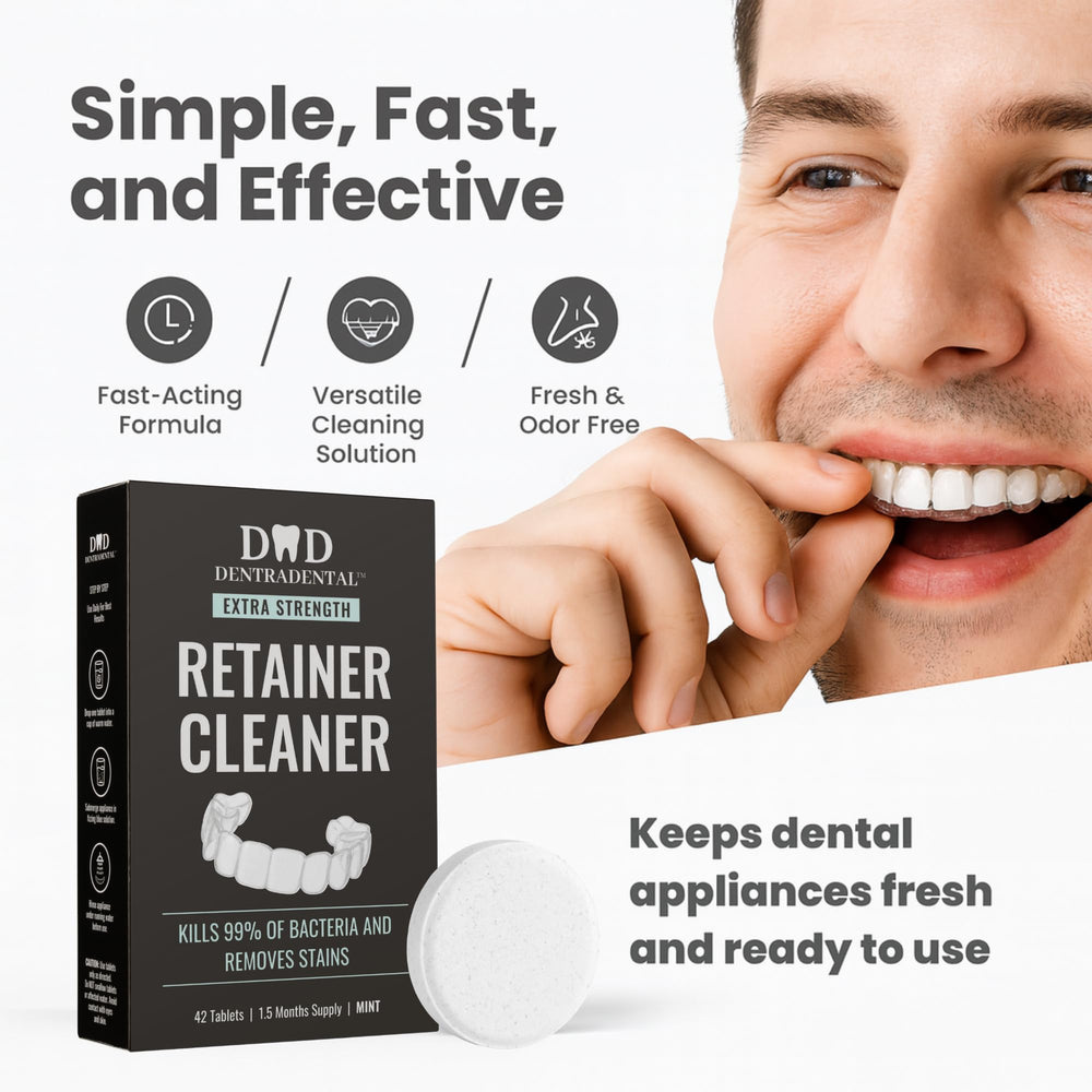 Mint-infused DENTRA DENTAL cleaning tablets