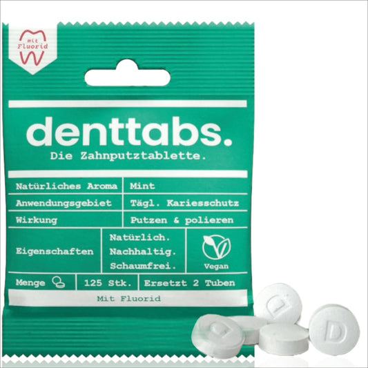 Denttabs 125-piece tablets box front