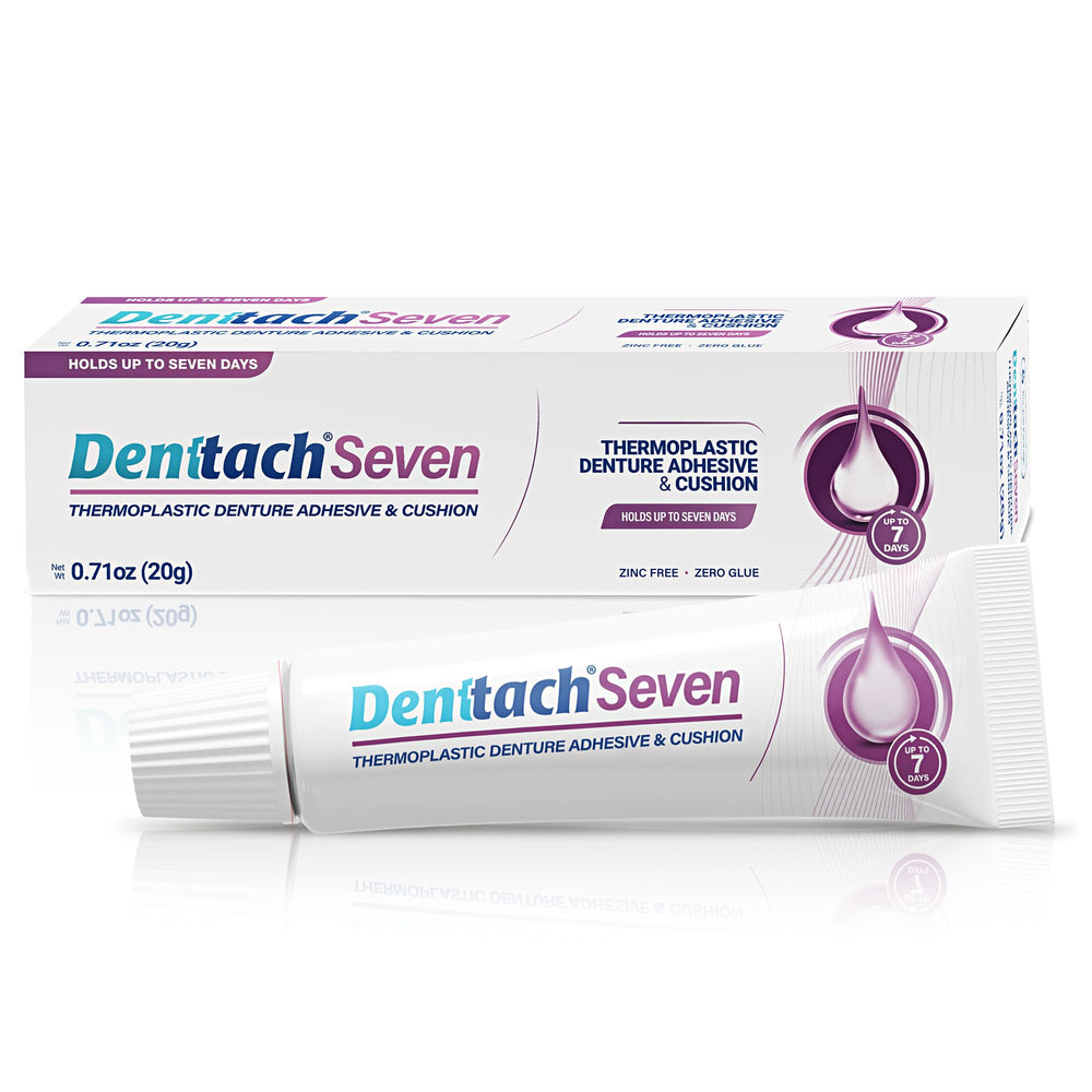 Denttach Seven packaging and jar
