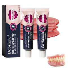 2PCS Thermoplastic Denture Adhesive packaging and box