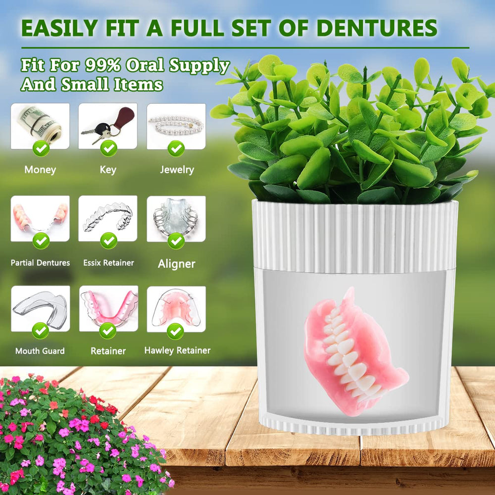 Top view showing removable eucalyptus stems on lid