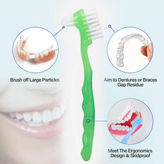 Close-up of soft, multi-layered bristles for thorough cleaning