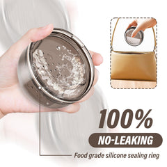 Portable compact denture case measuring 3.78 x 2.24 inches for travel