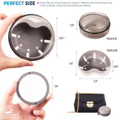 Durable, scratch-resistant denture box for extended use